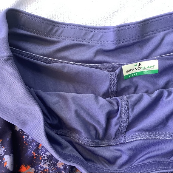 Grand Slam Women's Floral Skort - Purple and Orange - Picture 4 of 4